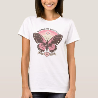 Boho Style Fjäril - Dagdröm - Vild & Fri T Shirt