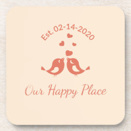Boho-style "Our Happy Place" decoration Underlägg