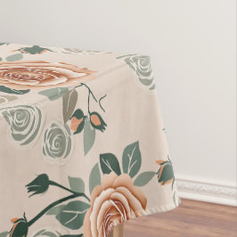 Boho Style Roses In Pastel Orange And Sage Green