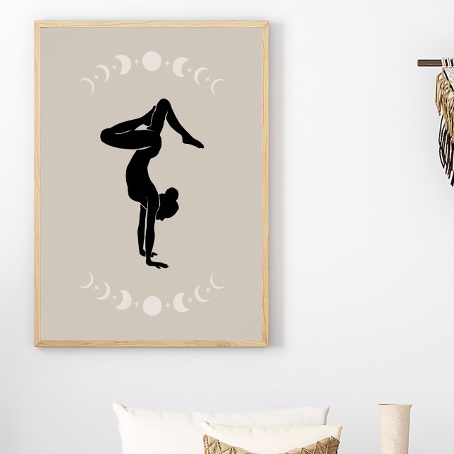 Boho Style Yoga Pose Art Poster (Skapare uppladdad)