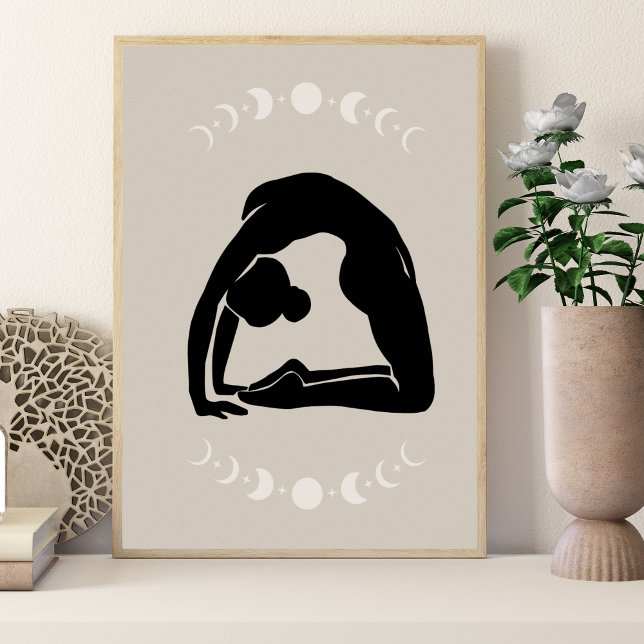 Boho Style Yoga Pose Yoga Poster (Skapare uppladdad)