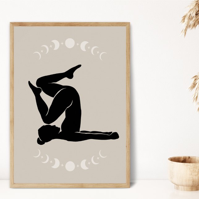 Boho Style Yoga Pose Yoga Poster (Skapare uppladdad)
