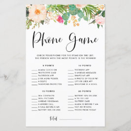 Boho Succulents Blommigt Baby Shower Mobilt spel