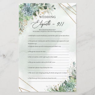 Boho succulents eucalyptus guld Etiquette 911