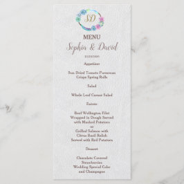 Boho Succuls Cactus Wandeand Bröllop Menu Meny