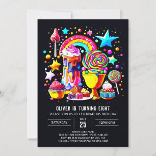 Boho-suckerdel Geburtstag Inbjudningar