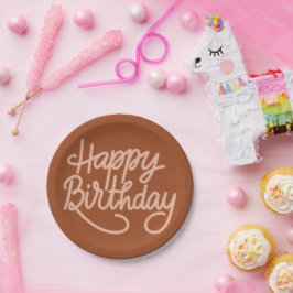 Boho Summer Brown Terracotta Trendig Grattis på fö