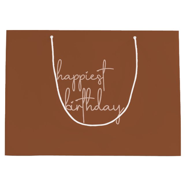 Boho Summer Brown Terracotta Trendig Grattis på fö (Framsidan)