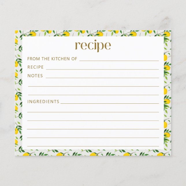 Boho Summer Lemon Fruit Möhippa Recipe (Framsida)