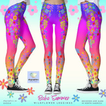 Boho Summer WildblomLeggings