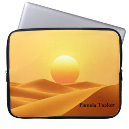Boho Sun Abstract Amber Earthy Tones Laptop Fodral