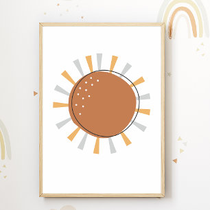 Boho Sun Barn Rum Affisch Barn Rum Dekoration