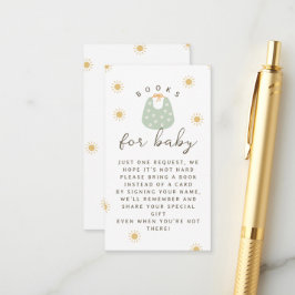 Boho Sun Lätzje Pojke´s Baby Shower Blöja Lotteri Tilläggskort