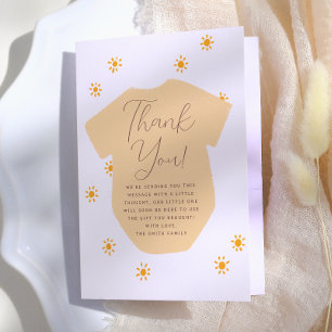 Boho Sun Little Sunshine Baby Shower Tack Kort