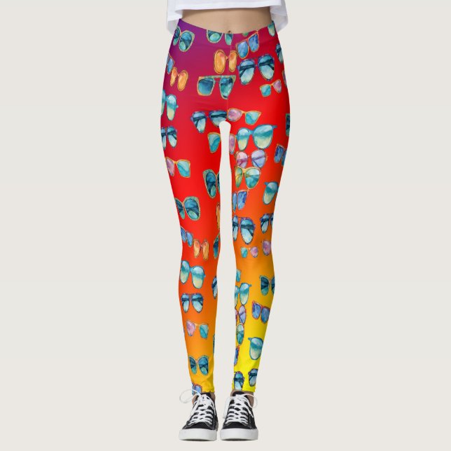 Boho sunglass Summervibes Leggings (Framsida)