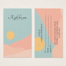 Boho Sunrise Desert Abstrakt Gift Card