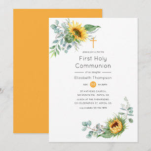 Boho Sunros Eucalyptus Heliga Communion Inbjudningar