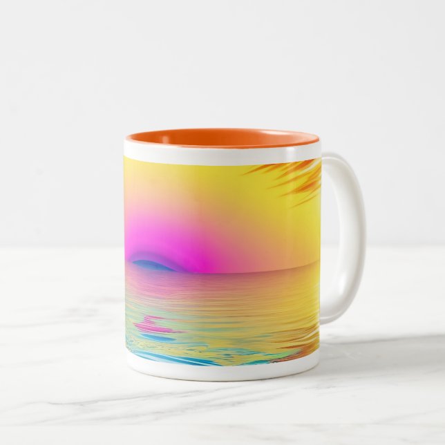 Boho Sunset Mugg (Framsida höger)