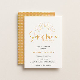 Boho Sunshine Baby Shower-inbjudan Inbjudningar