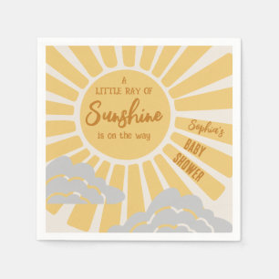 Boho Sunshine Baby Shower Napkins Pappersservett