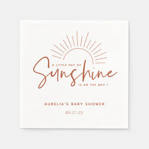 Boho Sunshine Baby Shower Napkins Pappersservett