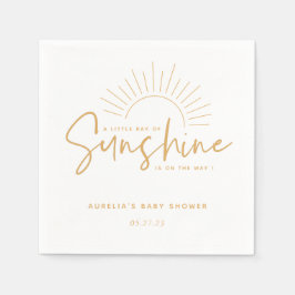 Boho Sunshine Baby Shower Pappersservett