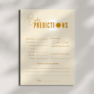 Boho Sunshine Baby Shower PredicCard Inbjudningar