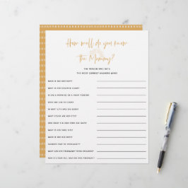 Boho Sunshine Baby Shower-spel