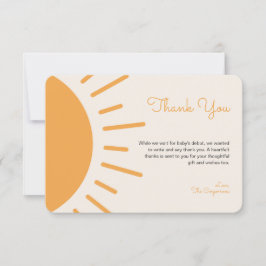 Boho Sunshine Baby Shower Tack Kort