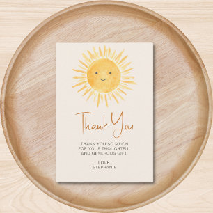 Boho Sunshine Baby Shower Tack Kort