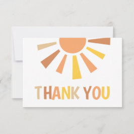 Boho Sunshine Baby Shower Tack Kort