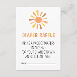 Boho Sunshine Baby Shower Tilläggskort