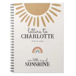 boho sunshine brev till min dotter baby bok anteckningsbok