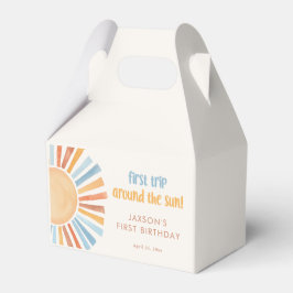 Boho Sunshine First resa kring sol födelsedag Presentaskar