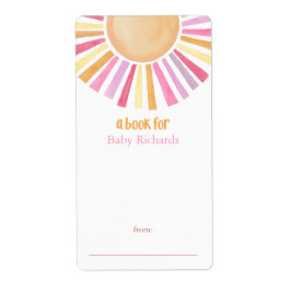 Boho sunshine Girl Baby dusch bok märkre-klistermä Fraktsedel