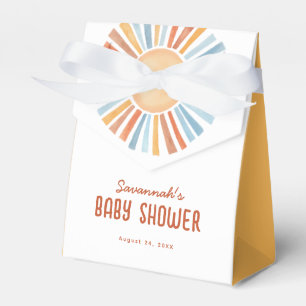 Boho Sunshine Neutralt Baby Shower Presentaskar