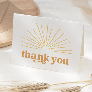 Boho Sunshine Sol Baby Shower Tack Kort