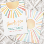 Boho Sunshine Sol Tack Inbjudningar<br><div class="desc">Den här Tack-förmånstaggen för digital nedladdning är ett sunt och dynamiskt sätt att uttrycka tacksamhet, som har ett ljust sol överst med "Tack" i ett flytande skript under den. En kort-uppskattning, tillsammans med familjen namn, fullbordar utformningen, skapar den personligen och uppriktigt. Baksidan av märkrn visningar också sol, vilket tillför en...</div>