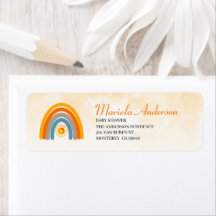Boho Sunshine Watercolor babydusch
