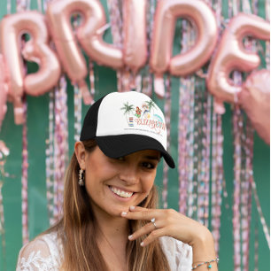 Boho Surf Strand Systerfest Monogram Keps