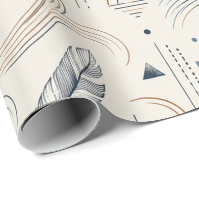 Boho Svala & Sol Presentpapper (Rullad Hörn)