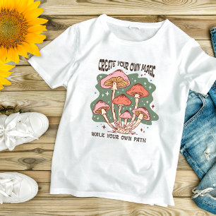 Boho Svamp Inspirerande Motiverande T Shirt