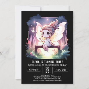 Boho Sweet Fairy Birthday Inbjudningar