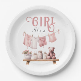 Boho Sweet its a Girl Rosa Clothesline Baby Shower