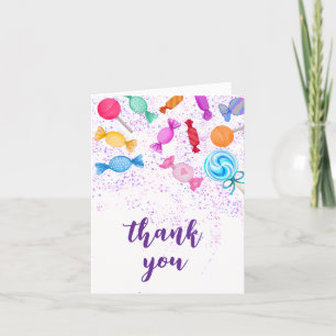 Boho Sweet Lollipops Candy Land Baby Showers Tack Kort