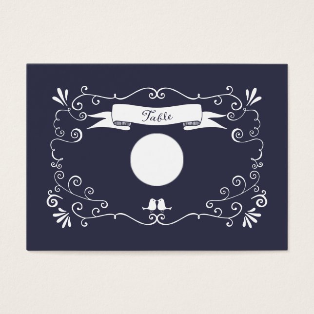 Boho Swirls (Changable Background Färg) Bröllop Visitkort (Framsidan)