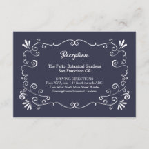 Boho Swirls (Changable Färg) Bröllop Infoga