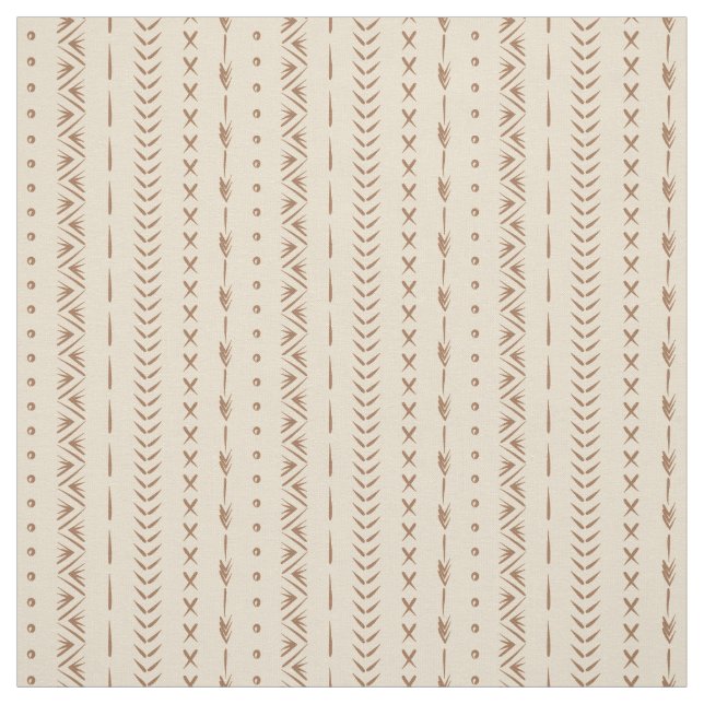 Boho Sydvästlig Geometrisk Randig Varm Neutral Tyg (Provkarta)