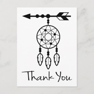 Boho Tack Dream Catcher Native American Black Vykort