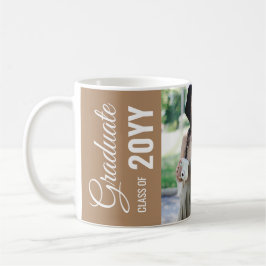 Boho Tan Modern Classic Photo Studentfest Kaffemugg